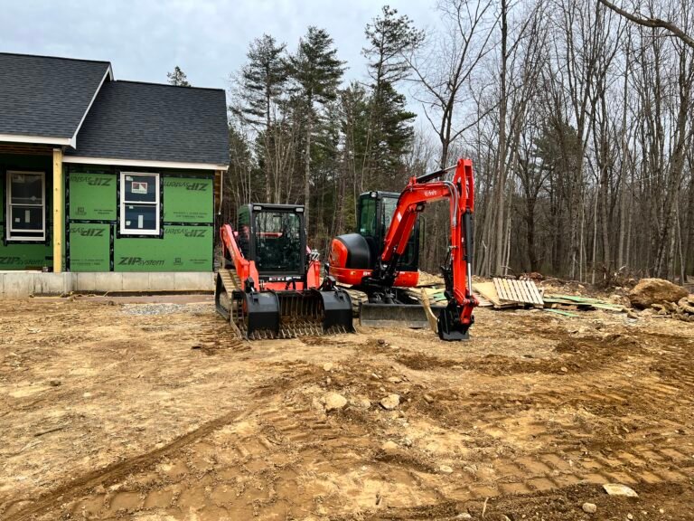 Excavator, Loader, Construction Equipment, Excavation, Grading, Drainage