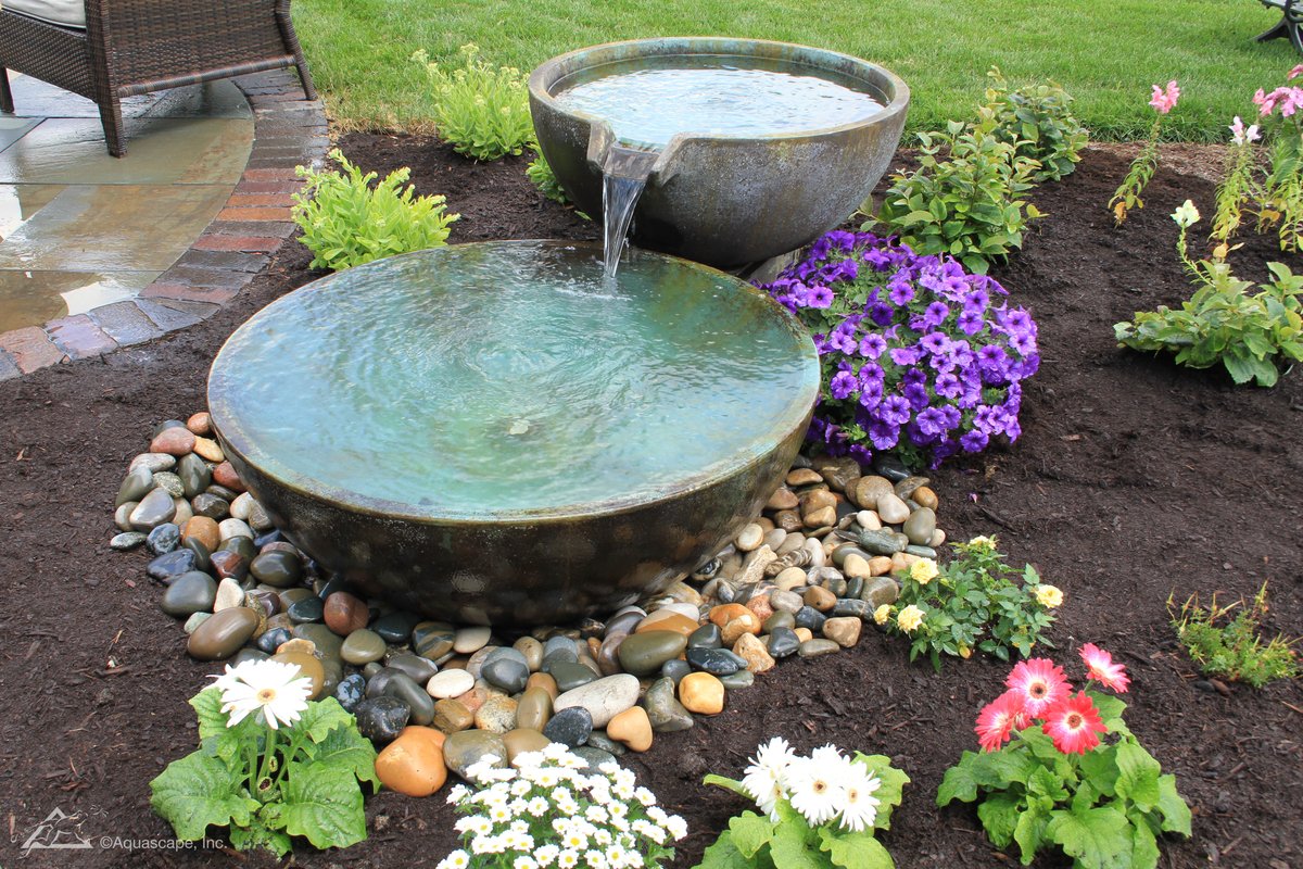 spillway bowl and basin planted